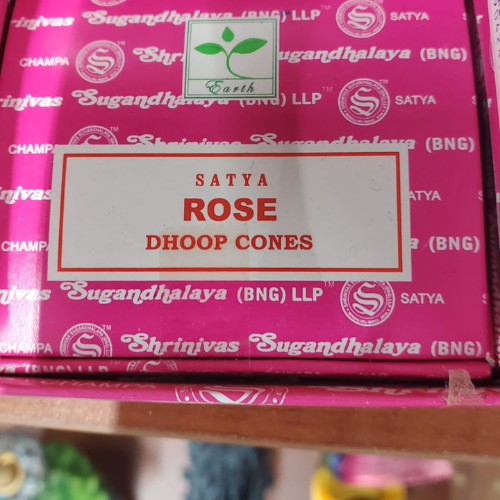 Satya Rose Dhoop Cone 12 Cone